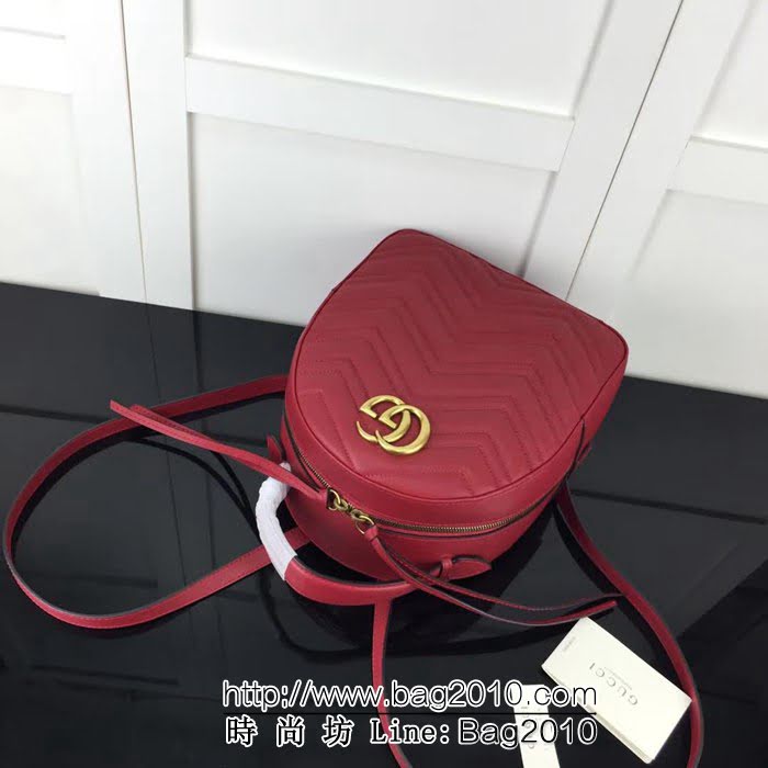 GUCCI古馳頂級原單 新款專櫃品質 實物實拍 476671大紅雙肩背包 HY1261